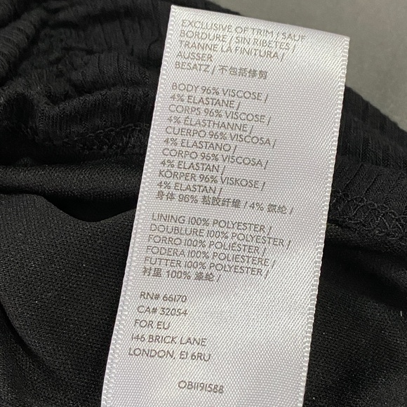 Urban Outfitters Ruched Crop Top, Black, Small - Picture 6 of 6